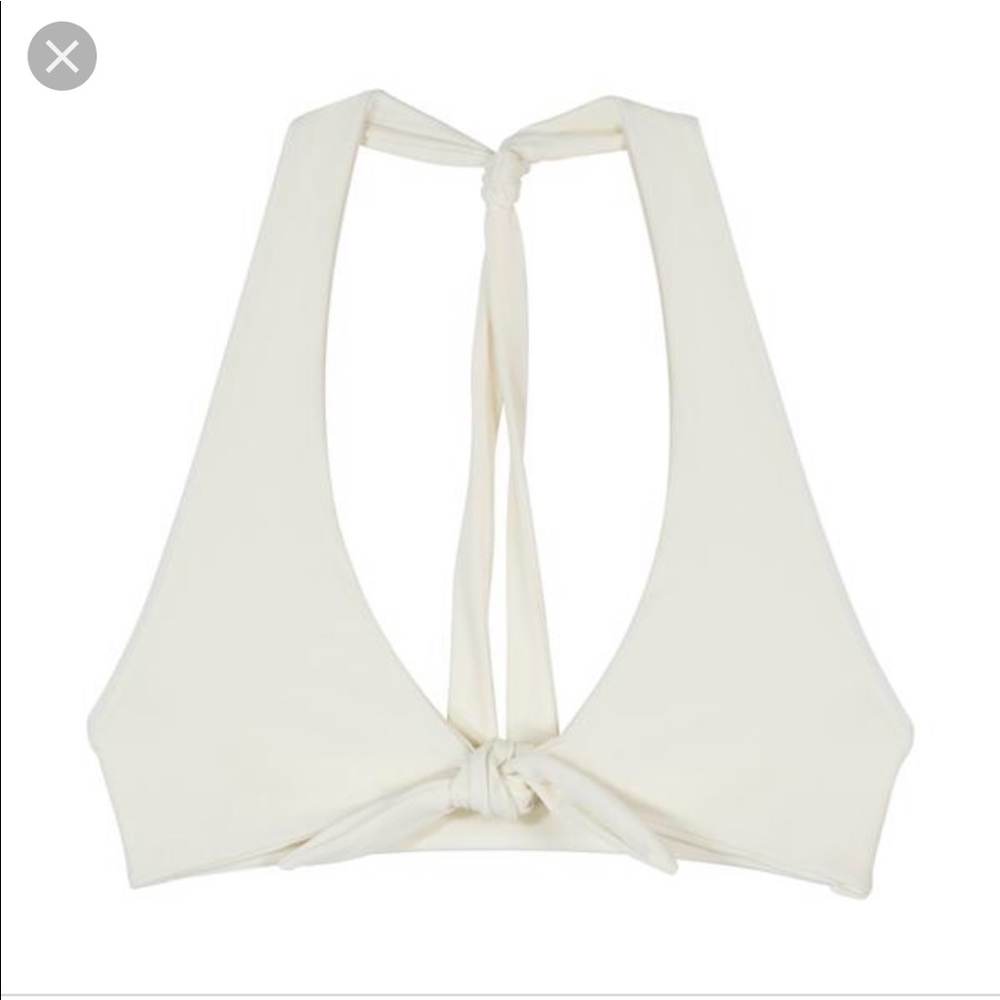 MIKOH Balboa Bikini Top — XS/ BONE